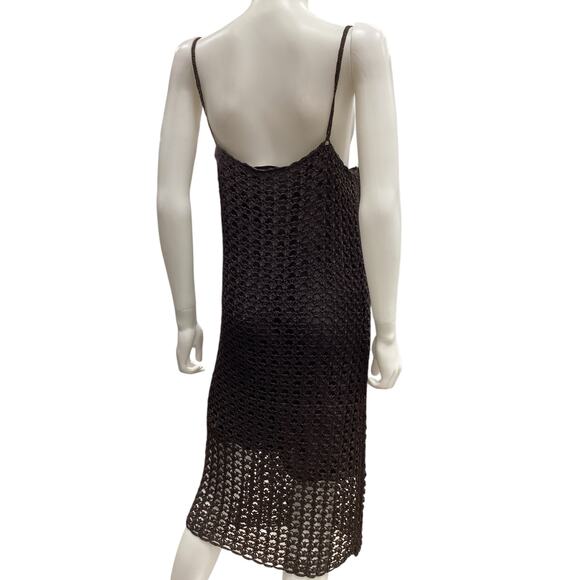 NWT VTG Anne Klein 2 Piece Set Women’s Size M Dress +Cover Up Large Knit Crochet - Picture 7 of 9